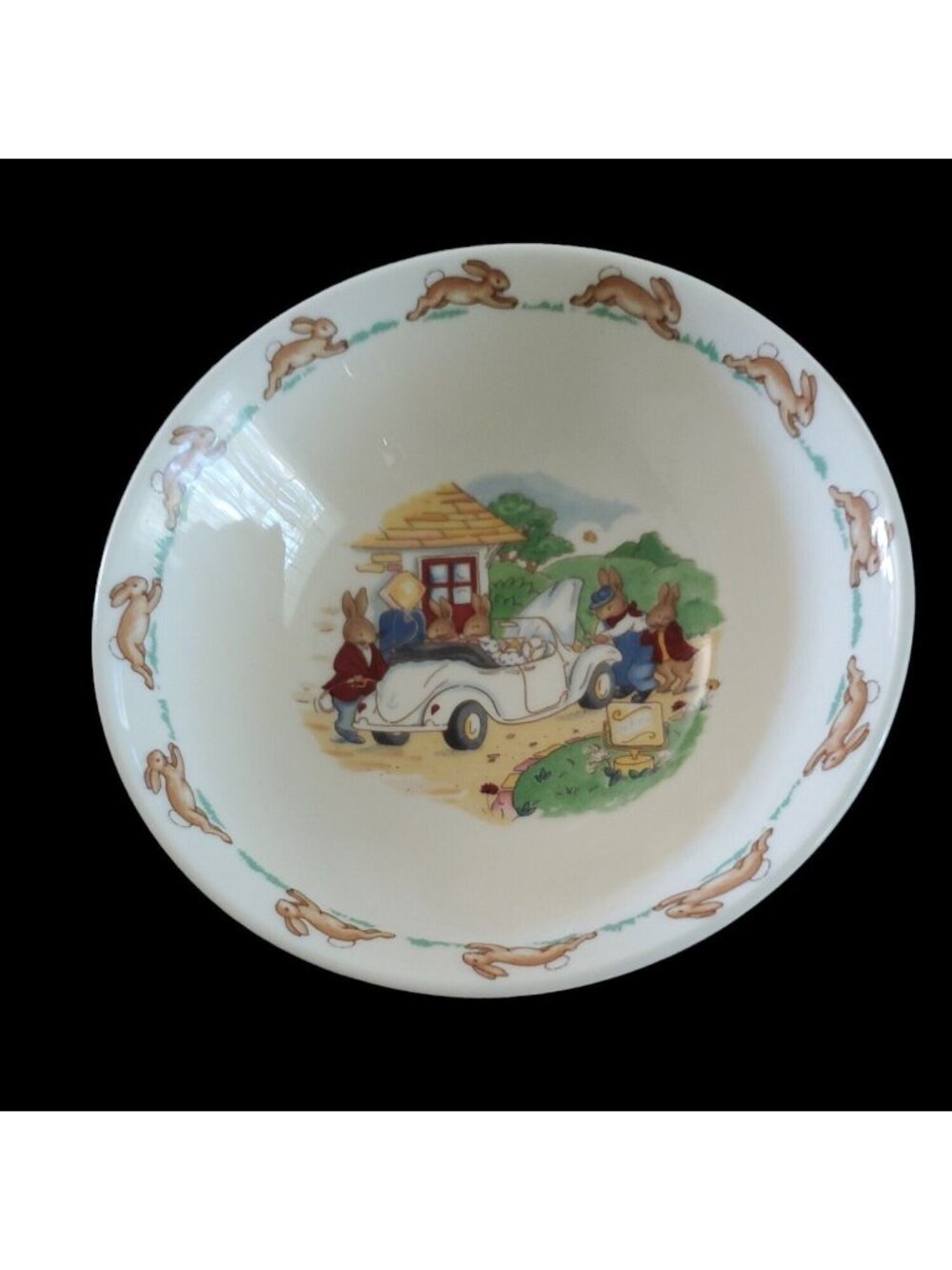 Royal Doulton Vintage 1936 Bunnykins Bowl Gas Station Service Travel Trip Rest